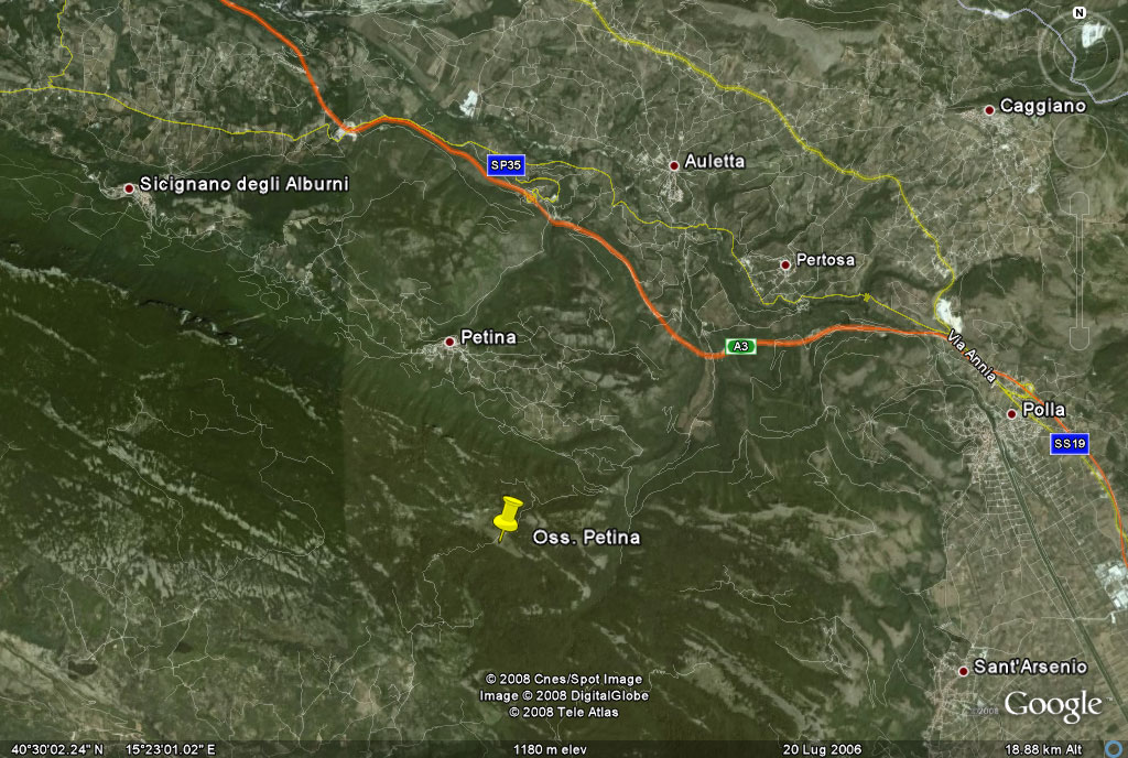 Petina Mappa di Petina