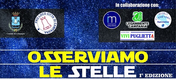 Osserviamo le stelle – Serata pubblica a Campagna (SA)